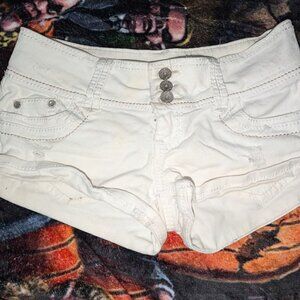 Y2k white shorts